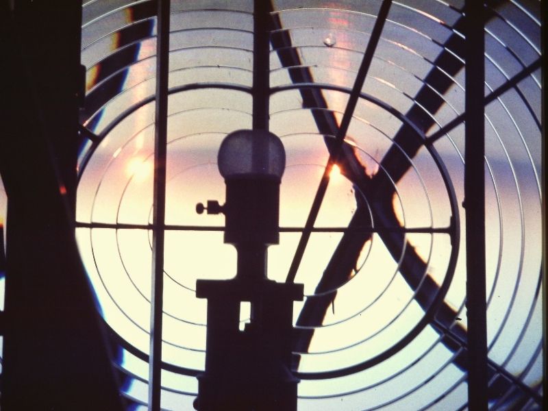 Lighthouse lens at Bishop